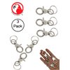 1321 Pack 3 Key, Claw, Feeding, Door, Cage, Lock, Chain, Ring, Bonka Bird Toys, Craft, Clip, Parrot, Hanging, Dog, cat, Parrot, Conure, Accessory, Part
