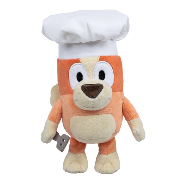 Bluey Friends Plush Soft Toy | Chef Bingo with Chef Hat and Spatula
