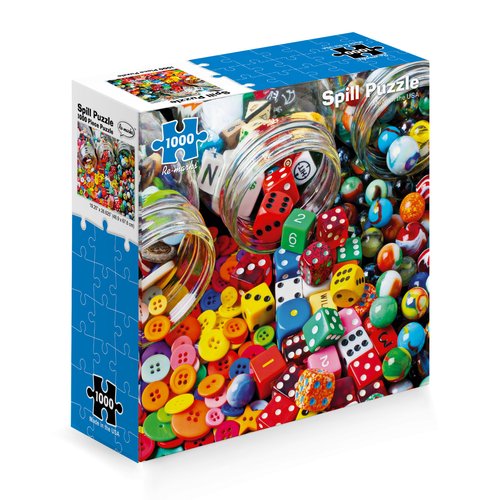 Re-Marks Spill 1000 Piece Puzzle with Mini Poster