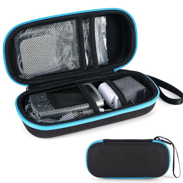 Hard Travel Case for TENS Unit and Electrode Pads,Portable Carrying Case Compatible with TENS Devices and Accessories,Shockproof and Waterproof (Case Only)