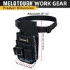 MELOTOUGH Pocket Tool Pouch Tool Belt Pouches with Belt Clip Utility Mini Tool Organizer Pouch for Electrician,Carpenter,Construction,Technician