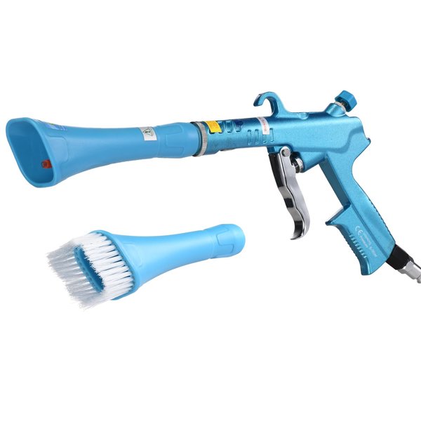 GOCCIDA Car Cleaning Gun High Pressure Car Detailing Interior Tornado Air Blow Gun for Car Detailing Air Gun Car Dust Cleaner Air Compressor Blower Gun with Nozzle and Auto Detailing Dusting Brush