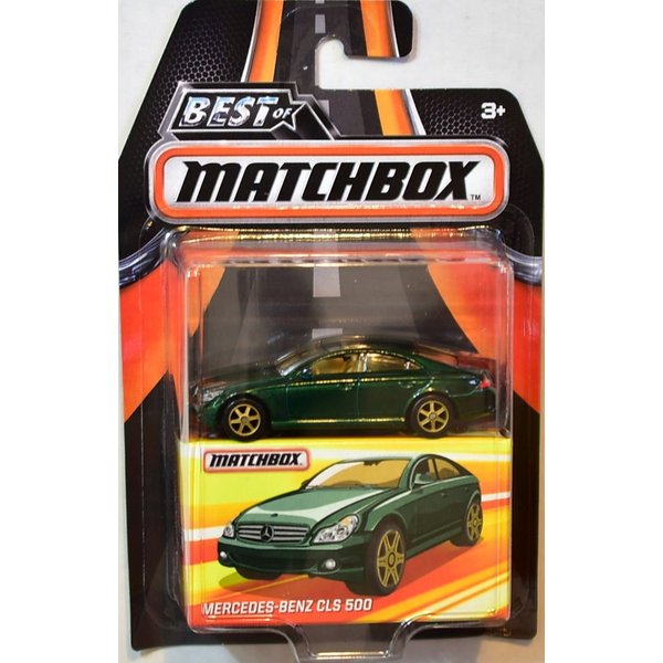 MERCEDES BENZ CLS 500 GREEN BEST OF MATCHBOX RUBBER TIRES RR 2016