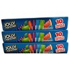 Jolly Rancher Freezer Pops, Watermelon, Green Apple, Grape, Blue Raspberry, 10 Ct (Pack of 3)