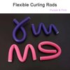 Flexible Curling Rods, 38Pcs 9.45" Flexirods Hair Rods, Twist Foam Hair Rollers Flexible Curl Rods, Soft Flexible Curlers Heatless Bendable Hair Curlers for Long Medium Short Hair, Steel Pintail Comb