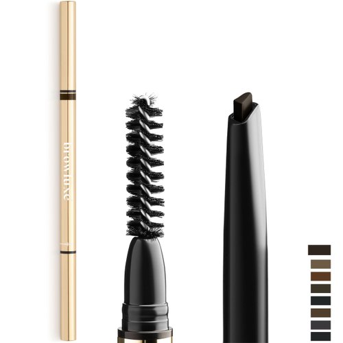 Browluxe Ultra Precise Eyebrow Pencil Waterproof, Long Lasting Brow Pencil with Castor Oil In Shade Cocoa