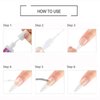 6PCS Brush on Nail Glue for Acrylic Nail Tips, Long Lasting Nail Glue Adhesive Super Bond (10g/pc)