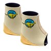 Tuli's Cheetah Heel Cup with Compression Sleeve for Sever’s Disease and Heel Pain for Gymnasts and Dancers, X-Small, 1 Pair