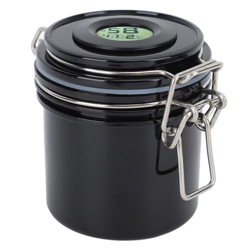 shenruifa Eyelash Glue Storage Jar 250ml Thermometer Hygrometer Lash Extension Glue Storage Container (black)
