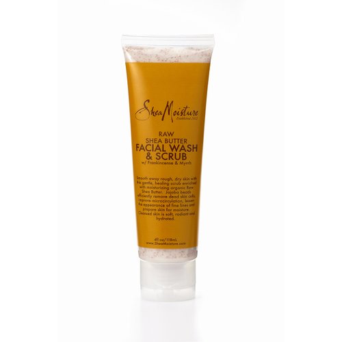 Shea Moisture Raw Shea Butter Facial Wash & Scrub, 4 Ounce