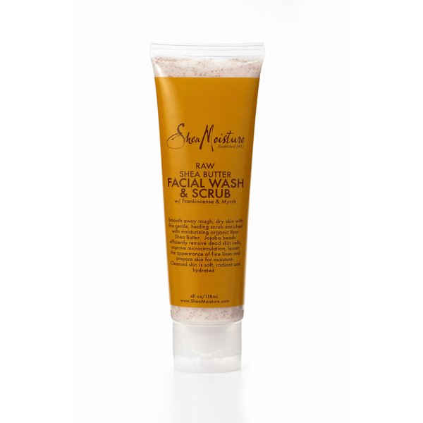 Shea Moisture Raw Shea Butter Facial Wash & Scrub, 4 Ounce