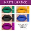 KYDA 10 Colors Lipstick, Matte Velvet&Glitter Metallic Colors, for Glossy Radiant&Full Matte Lip Gloss, Non-Stick Cup Long Wear Lip Glaze, High Pigmented Lipstick Cosmetic-SET B