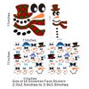 Snowman Face Stickers Snowman Decals Christmas Wall Decals Snowman Faces Decals Refrigerator Wall Stickers Window Cling Decal Lovely Snowman Face Art Wall Decor Christmas Decorations