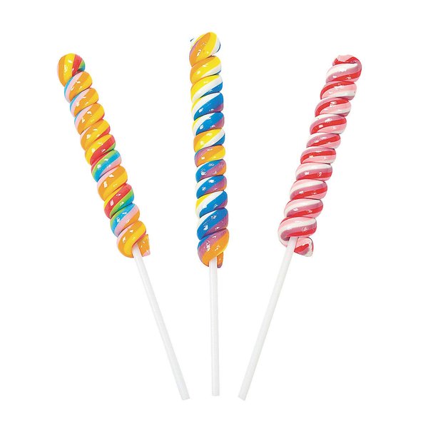 Unicorn Twist Pops (Individually wrapped set of 12 suckers) Great Party Candy and Favors