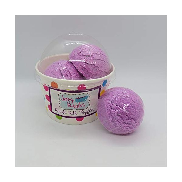 Raspberry Boom Bubble Bath Truffles, 3 pack by Sassy Bubbles