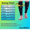 Doc Miller Calf Compression Sleeve Men Women, 20-30mmHg Medical Grade Leg Compression Sleeve for Shin Splints, Varicose Vein & Calf Muscles Recovery, 1 Pair Medium Black Violet White Polka Dots