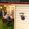 Vinyl Siding Mounting Blocks Kit with Built-in Electrical Box - 8141 Vertical Siding Lamps Mounting Plate - Ideal for 1/2" Lap Black 1 Pack