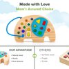 Busy Board for Toddlers Elephant Busy Board Montessori Sensory Board Toy Busy Board with Light Switch Wooden Activity Board for Toddlers