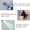 6 PCS Cat Toy Wand Refills, Shiny Insect Refills for Cat Wand Toy Furr Cat Toys Interactive Cat Teaser Wand Attachments, with Bell Fishing Pole Toy, Chase Exercise Toys for Indoor Cats and Kittens