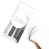 GLAMOREYELASH 500 Ultra Speed Promade Fans, Natural Wispy Eyelash Extension 5D 7D 9D Individual Lashes Mink Lashes, 0.05/0.07mm, C CC D Curl, 8-16mm Length for Fluffy Eyelash Cluster (7D-0.07-C, 16mm)