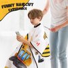 Kids Haircut Cape Waterproof Barber Cape Toddler Hair Cutting Cape for Boys Girls Haircuts Salon with Adjustable Snap Closure (Truck Yellow)