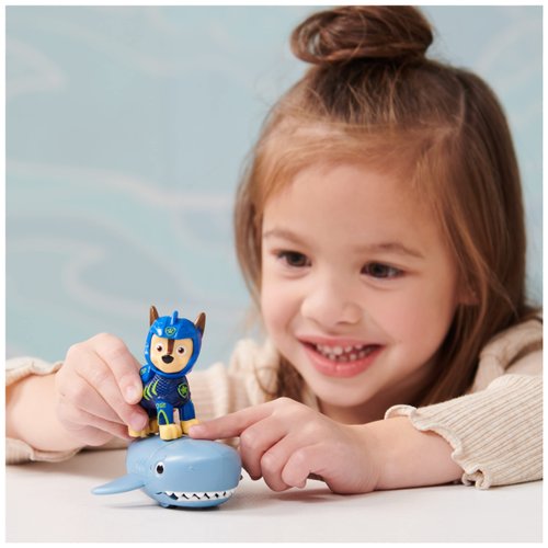 Paw Patrol, Aqua Pups Chase and Shark Action Figures Set, Kids Toys for Ages 3 and up
