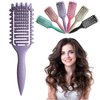 Curl Defining Brush,2024 Best Curly Hair Brush,Vented Hair Brush for Detangling, Shaping and Defining Curls For Women and Men Less Pulling (Purple)