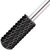 PANA Smooth Top Small Barrel 3/32" Shank Size - (DLC Black, Coarse Grit) - Fast remove Acrylic or Hard Gel Nail Drill Bit for Manicure Pedicure Salon Professional or Beginner