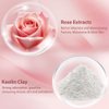 2 PCS Rose Clay Stick Mask for Face, Pore Mask,Blackhead Remover with Kaolin Clay & Rose Extract ,Poreless Deep Cleanse Mask Stick for Purifying,Moisturizing,Oil Control Reduce for Women and Men