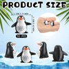 JellyArch 50 Pcs Miniature Penguin Figurines Resin Penguin Cake Topper Mini Penguins Toys Animal Penguin Birthday Decorations for Micro Landscape Decor Baby Shower Party Supplies School Project Class
