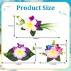 WHAVEL 3 PCS Hawaiian Flower Hair Clips, Tropical Flower Clips Artificial Hair Flowers Hibiscus Flowers for Hair Summer Beach Accessories for Women