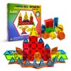 Archimedrix - Geometry Magnetic Tiles Building Blocks, Lightweight Magnetic Shapes for Kids, Phthalate and Lead-Free Magnetic Building Tiles for Kids, Durable Magnetic Blocks, 100 Pieces