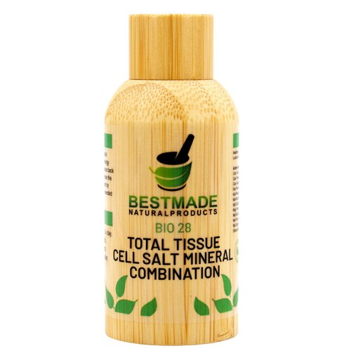 Bestmade Total Tissue Cell Salt Mineral Combination BIO28 - Helps Your Body Absorb and Use Nutrients, Increases Energy Levels, Helps Improve Sleep Patterns, Overall Health and Vitality, 350 Pellets