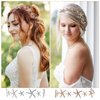 Beaupretty 2Pcs Star Headpiece Mermaid Starfish Headband Hair Clip Rhinestone Wedding Jewelry Hair Accessories for Women Girl