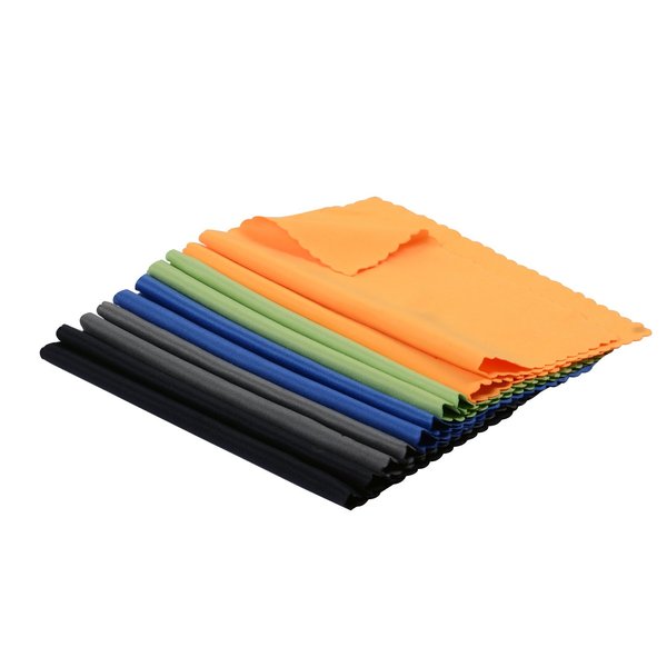 ColorYourLife 10-Pack Microfiber Cleaning Cloths for Smart Phones, Laptops, Tablets, Lenses, LCD Monitor, TV, Camera, Glasses, Optics etc in Retail Packaging