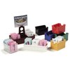 Carlisle FoodService Products Sugar Caddy for Kitchens, Plastic, 20 Packets, Black, Small