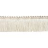 DÉCOPRO 1 1/2" Long (3.5cm) Basic Trim Collection Brush Fringe Trim (0150SB), Cream Ivory #A2 (Cream, Ivory, Off White) 5 Yards (15 ft/4.5m)