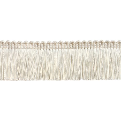 DÉCOPRO 1 1/2" Long (3.5cm) Basic Trim Collection Brush Fringe Trim (0150SB), Cream Ivory #A2 (Cream, Ivory, Off White) 5 Yards (15 ft/4.5m)