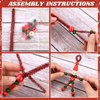 Happy makers 390PCS Christmas Crafts Create Your Own Bead Elves DIY Beads Ornaments Kits Christmas Tree Decoration Include Candy Cane,Wreath,Elf,Xmas Holiday Gifts Decor Party Decorations Supplies