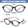 DUCO Blue Light Blocking Glasses for Kids Boys,Phone Computer Glasses for Kids Age 6-10,Anti UV Glare&Eyestrain K026