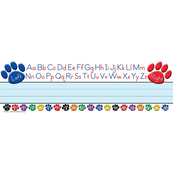 Teacher Created Resources Paw Alphabet Name Plate