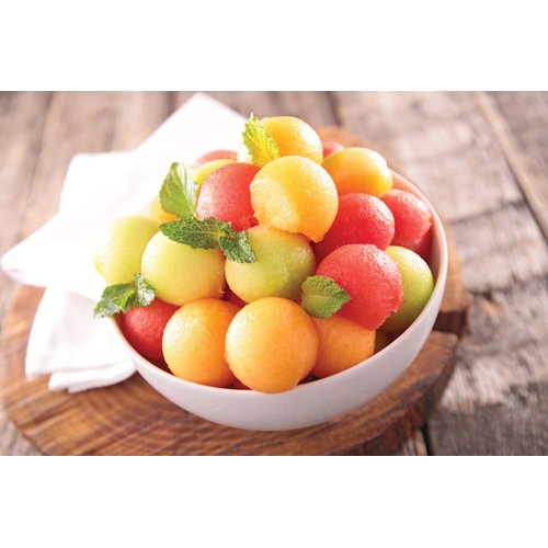 Cutlery-Pro Melon Baller, Soft-Grip Non-Slip Handle, 18/8 Stainless Steel, 10/15-Millimeter Scoops