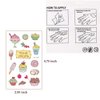 Ooopsi Ice Cream Temporary Tattoos for Kids 180PCS - Ice Cream, Lollies, Cookie, Cake Tattoo Stickers - Sweet Summer Tattoos Sticker for Girl Birthday Party Decorations Supplies Favors(17 Sheets)