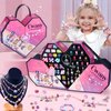 1388pcs Charm Bracelet Making Kit for Girls,Jewelry Making Kit Supplies,DIY Bead Bracelet Girls Toys,Birthday Christmas Craft Gifts Set for Kids Age 4 5 6 7 8 10 11 12 (02 Pink)