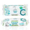 Juniper CLEAN 1 Pack Surface Wipes with Bleach, All-Purpose Cleaner for Bathroom, Kitchen, Office, 72 Count Soft Flow, Fresh Scent, Lint Free & Durable