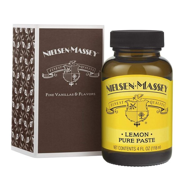 Nielsen-Massey Pure Lemon Paste for Baking and Cooking, 4 Ounce Jar with Gift Box