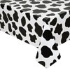 2 Pcs Cow Print Tablecloth Cow Plastic Table Cover 87 x 51 Inches Farm Animal Party Tablecovers for Cow Theme Birthday Party Supplies