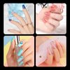 LoveOurHome 600pc Medium Square Fake Nail Tips Full Cover Clear Acrylic False Nails Short Soft Gel X Nail Art Tips Artificial Fingernails for Salon and Home Nail Manicure Design