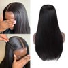 Nvnvdij U Part Wigs Human Hair Wigs For Black Women Brazilian Straight Human Hair Wigs 180% Density Glueless Natural Color U-part Wigs (26inch)