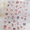 5D Nail Art Stickers Kawaii Self-Adhesive Anime Nail Stickers for Nails Art Design for Women Girls, 2 Sheets Cute Cartoon Nail Art Supplies(Melo)